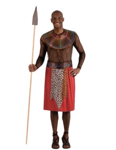 Déguisement Massaï Homme Taille L - de haute qualité, idéal pour le carnaval, les fêtes à thème et les événements spéciaux